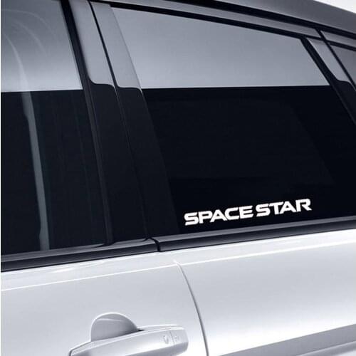 4 Pcs Window Vinyl Decals Car Styling Self Adhesive Emblem Car Stickers For Mitsubishi Space star