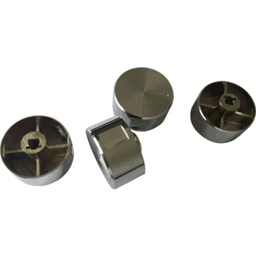 5Pcs Rotary Switch Gas Stove Parts Gas Stove Knob Zinc Alloy Round Knob With Chrome Plating For Gas Stove