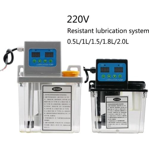 Automatic Lubrication Pump 220V CNC Machine Lubricating Oil Pump Gear Lathe Electric Electromagnetic Pump