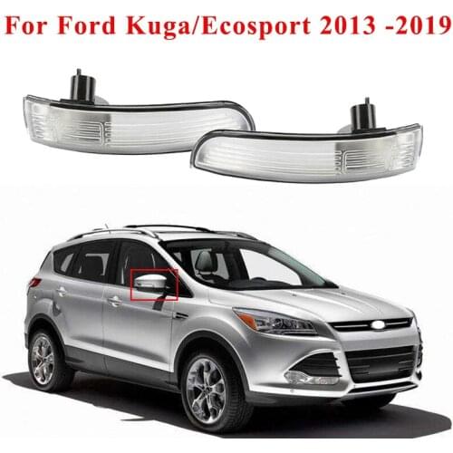 Car Side Rearview Mirror Turn Signal Lights Reversing Indicator Lamp Housing (without bulb) for Ford Kuga/Ecosport 2013 -2019