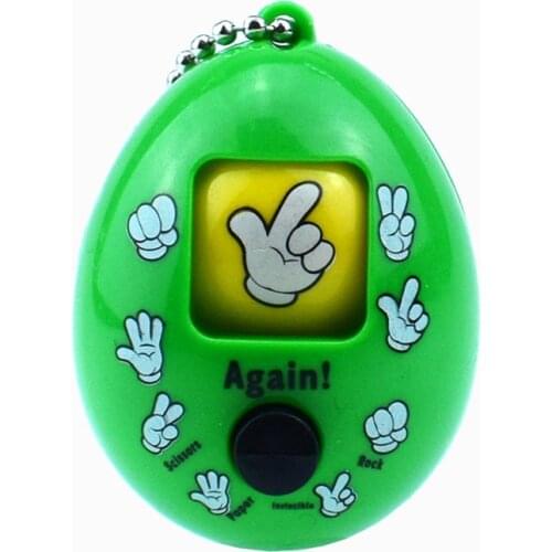 New Family Games Keychain Rock Paper Scissors Play Toy Key Chain Egg Key Ring Mora Games Keychain Car Bag Pendant