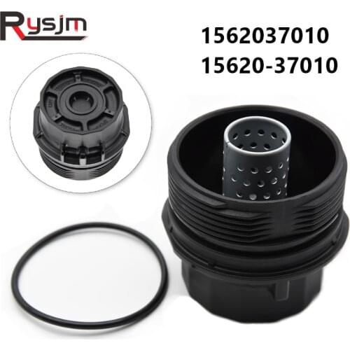 Black Oil Filter Cap Assembly Car Oil Filter Cap 15620-37010 fit for Toyota Yaris for Matrix for Lexus CT200h 1562037010
