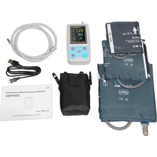 CONTEC Blood Pressure Monitor tensiometro CE / FDA New 24H ABPM50 Holter BP Monitor with software