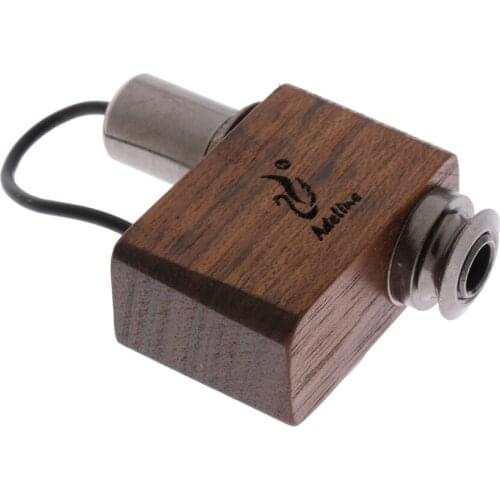 Wooden Transducer Piezo Pickup 55 X 40mm For Cajon Djembe Piano Violin