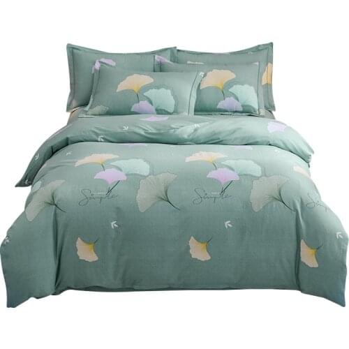 2021 All cotton ground wool fabric bedding set 3/4pcs duvet quilt covers bed sheet comforters bedclothes coverlet