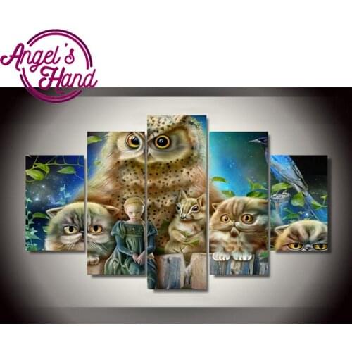 5D DIY Full diy Square round 5pcs 5d Diamond Painting home Sweet Home Combination diamond Embroidery Mosaic Home Decor painting