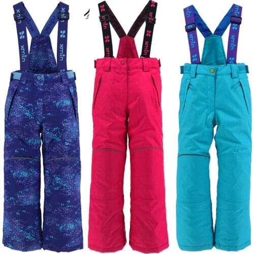 New winter childrens outdoor assault pants plus velvet thick windproof waterproof outer wear warm boy and girl ski pants