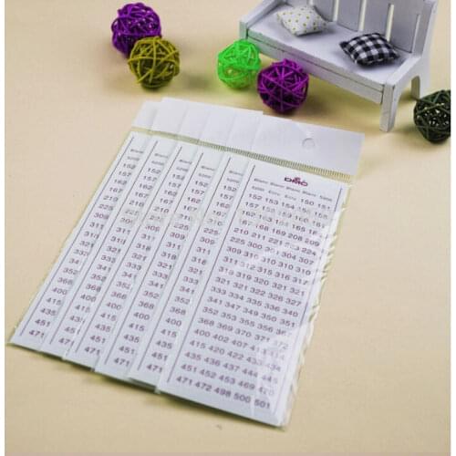 Wholesale High Quality Cross Stitch / Embroidery Floss Thread Tool Accessory---DMC Floss Thread Number Sticker
