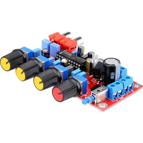 LM1036 OP-AMP HIFI Amplifier Preamplifier Volume Tone EQ Control Board for Amplifier Free Shipping with Track Number 12003193