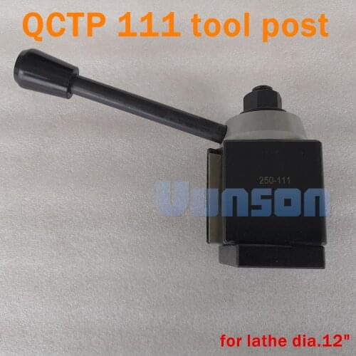 QCTP 111 GIB Wedge Type Quick Change Tool Post QCT Post for Lathe Swing diameter 12"