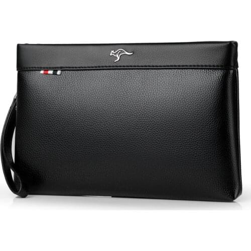 Luxury Brand Business Men Wallet Leather Man Clutch Bag Coins Pocket Purse Casual Envelope Long Wallets Male Handy Bag For IPAD