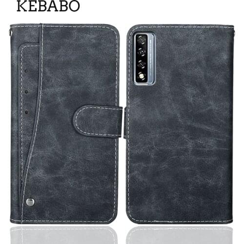 Luxury Wallet Case For TCL 20 10 10L PLEX 5G SE Plus Pro Case Flip Leather Vintage Business Protective Phone Cover Card Solts