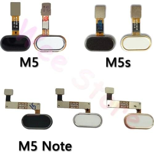 Back Home Button Fingerprint Sensor Flex Cable For Meizu M5 Note M5s Original Phone Repair Parts