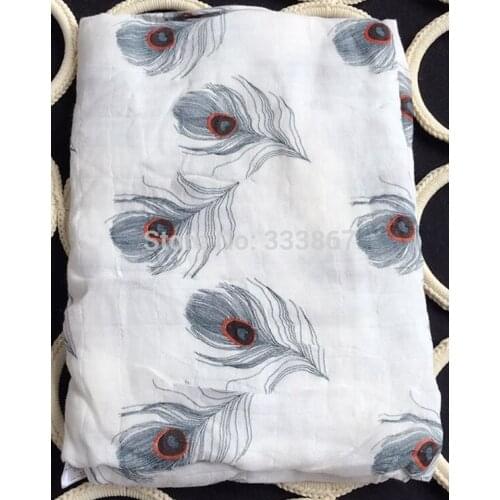 [Sigzagor] Multifunctional Muslin 100% Bamboo Soft Newborn Baby Bath Towel Swaddle Blanket Wrap 10 Designs