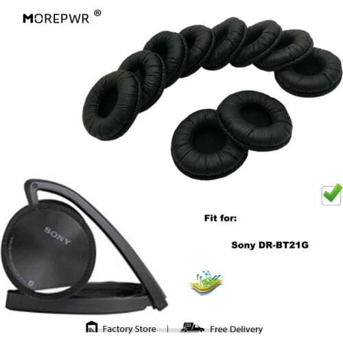 Replacement Ear Pads for Sony DR-BT21G DR BT21 G DRBT21G Headset Parts Leather Earmuff Earphone Sleeve Cover