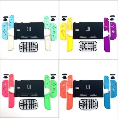 For Nintend Switch NS Console Joy Con Replacement Housing Shell Cover for Nintendos Switch Back Faceplate Case With Buttons