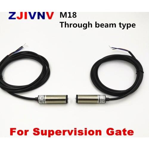 High quality M18 photoelectric sensor infrared type distance 5m, PNP/NPN for supervisio gate Sunlight resistance