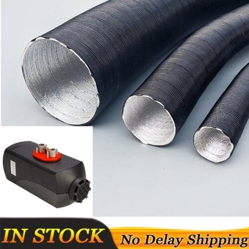 25/42/60/75/90mm Aluminium Foil Pipe Alum Hose Corrugation Air Pipe Exhaust Fan Car Air Heater Ducting Pipe Hose Line