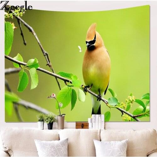 Zeegle Hippie Tapestry Bird Printed Home Decorative Wall Hanging Tapestries Boho Beach Towel Yoga Mats Bedspread Table Cloth