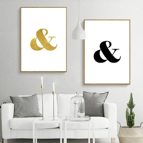 Nordic Canvas Painting Simple & Symbol Art Painting Poster Wall Art Print Picture Home Decor Coffee Shop Study Decor Poster