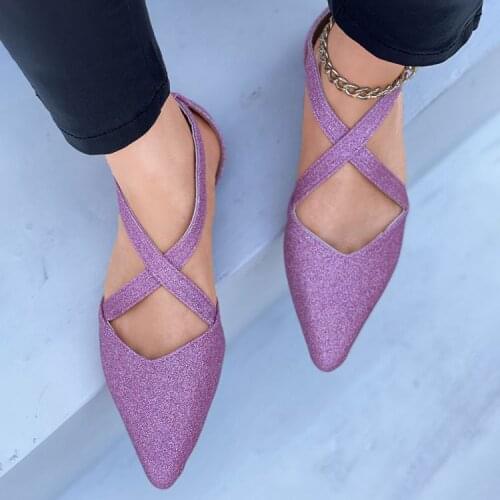 2021 New Shoes Women Larger Sizes 34-43 Flats Loafers Shoes Pointed Toe Shallow Mouth Slip-on Ladies Loafer Leopard Stripper