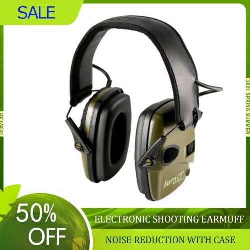 2021 Tactical Electronic Shooting Earmuff Anti-noise Headphone Sound Amplification Hearing Protection Headset Foldable Hot Sale