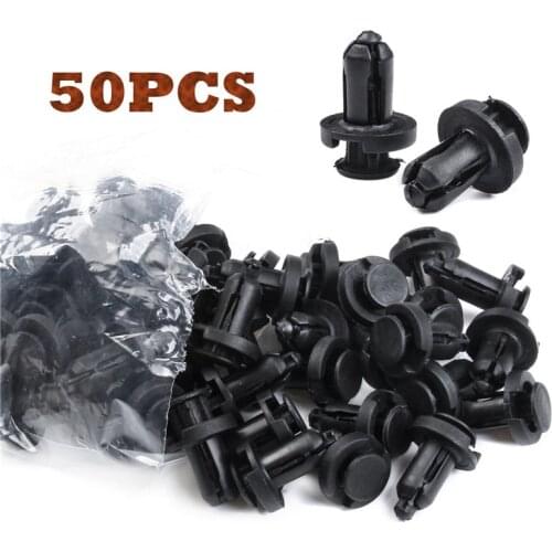 50 PCS Honda Car Plastic Push Pin Rivet Fastener Trim Moulding Clip Automotive Body Retainer