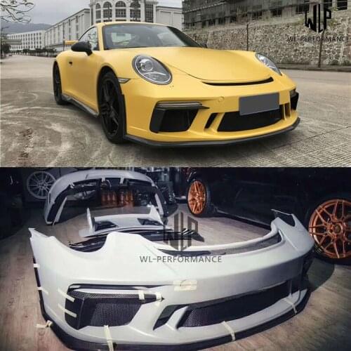 911 991.2 GT3 style Car body Kit Carbon Fiber Front rear bumper lip rear spoiler Car styling For Porsche 911 991.2 GT3 Style