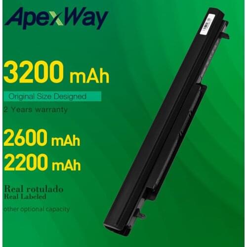 4 cells laptop battery for asus A31-K56 A32-K56 A41-K56 A42-K56 K56C K56CA K56CB K56CM K56V A56C A56CA A56CB A56CM A56V Series