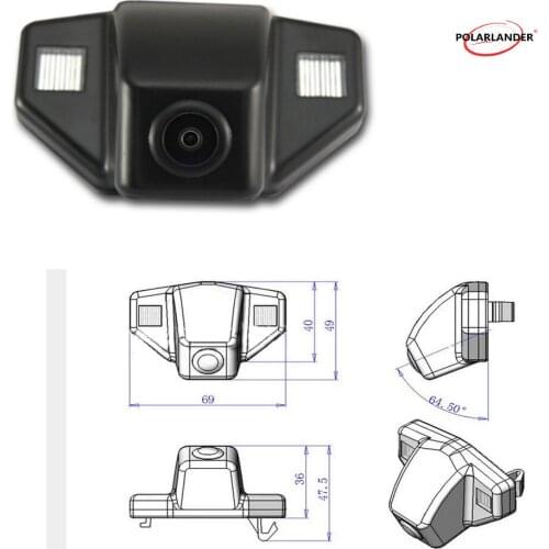 Car parking rear view camera Waterproof CCD HD wired car reverse reaview camera 520TVL for H/onda (2008 ,2011)CRV Fit Odyssey