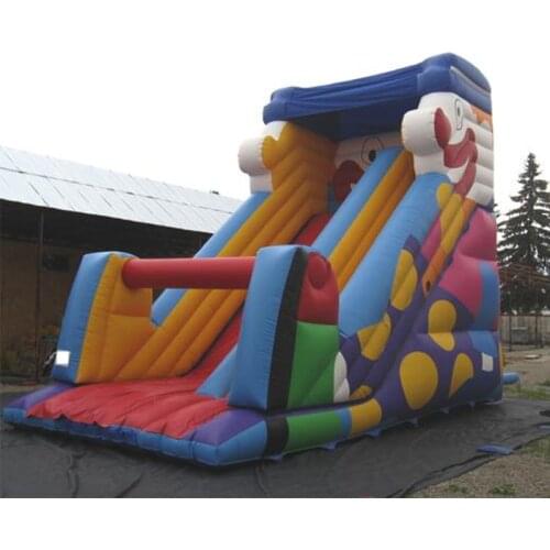 Large Commerical Outdoor Clown Inflatable Dry slide