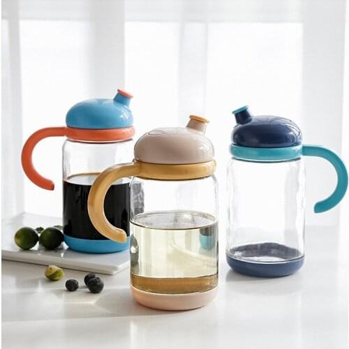 PP Glass Cooking Seasoning Oil Bottle Dispenser Sauce Bottle Home Storage Organizer Kitchen Tool For Olive Oil Vinegar Soy Sauce