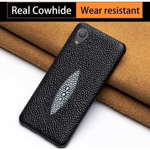 Genuine leather For Sony Xperia X Z Z2 Z3 Z4 Z5 XZ2 XZ4 Compact XA XA1 XA2 Ultra XZ1 XZ Premium 5 8 10 Plus Case Cowhide cover