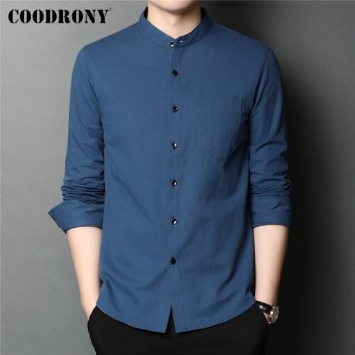 Мужские длинные рубашки COODRONY China At AliExpress