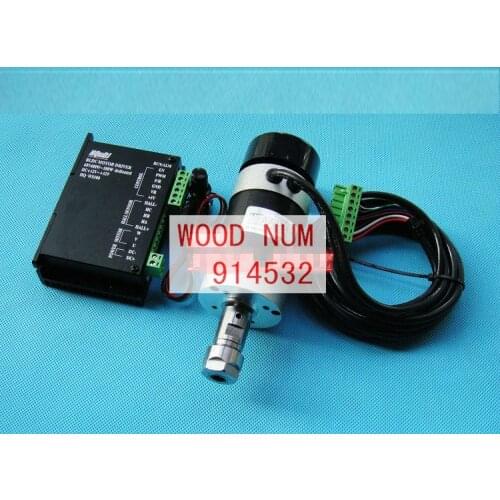 ER16~48V~ 400W Air-cooled brushless DC spindle motor + matching driver