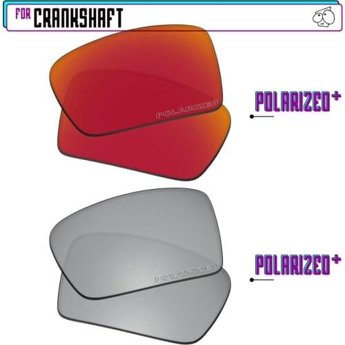 EZReplace Polarized Replacement Lenses for - Oakley Crankshaft Sunglasses - Sir P Plus-RedP Plus