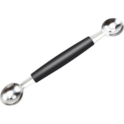 Stainless Steel Fruits Ball Scoop Double-ended Melon Baller Ice Cream Dessert Scoops Kitchen Accessories LX7281