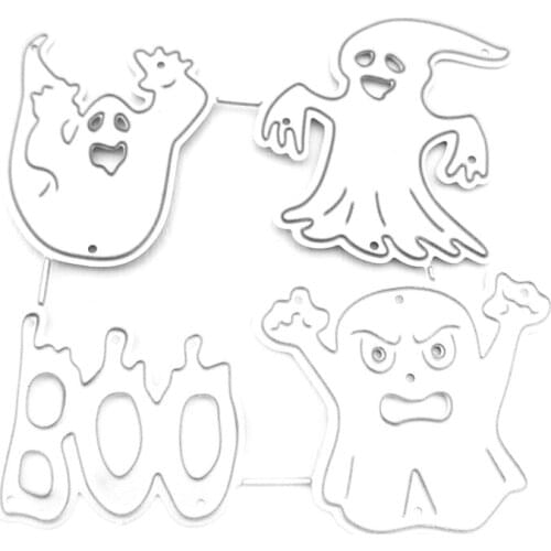 Halloween Ghost Metal Cutting Dies Stencil Scrapbooking DIY Album Stamp Emboss