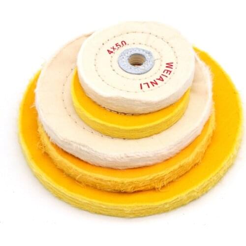 2" 3"4" 5" 6" 7" 8" White Yellow Cloth Wheel, Wood Carving, Diamond, Nuclear Carving, Jade, Jewelry Cloth Wheel