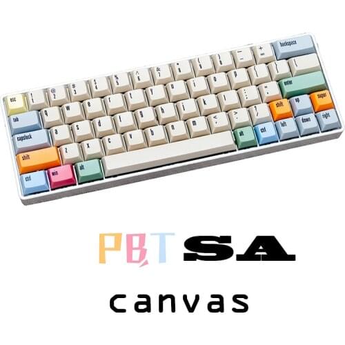 PBT SA Keycaps XDAS Highly Sublimation Canvas Large Full set of 108keys key cap