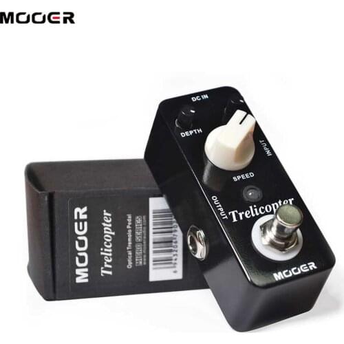 Mooer MTR1 Mooer Trelicopter Electric Guitar Effects Pedals Classic Optical Tremolo Aluminum alloy Guitar Parts Accessories