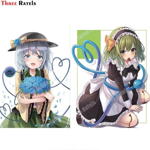 Three Ratels A849 Komeiji Koishi Touhou Stickers Laptop Anime Cartoon Vinyl Material Decor Decals Waterproof Function