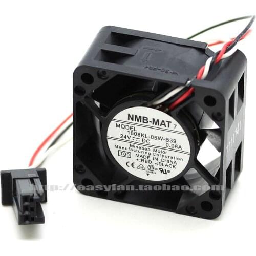 NMB-MAT 1608KL-05W-B39 T00 DC 24V 0.08A 40x40x20mm Server Cooling Fan