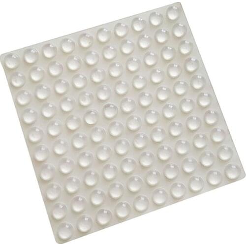 New 100Pcs 8*1.5-4mm 3M Self Adhesive Round Silicone Rubber Bumpers Soft Clear Black Anti Slip Shock Absorber Feet Pads Damper
