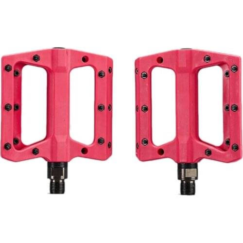 New Mountain Bike Pedals 3 Bearing Non-Slip Lightweight Nylon Fiber Bicycle Platform Pedals for BMX MTB 9/16Inch