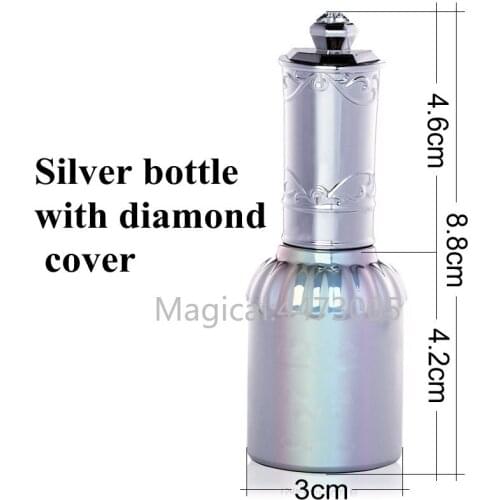 Wholesale 15ml Empty Nail Polish Bottles Silver Nail Gel Bottles Container Nail Polish Remover Bottles Refillable Nail Bottles