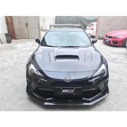 Carbon Fiber Front Bumper Lip Spoiler Auto Car Diffuser Side Skirts Fits For NEW TOYOTA GT86 2017 2018 2019