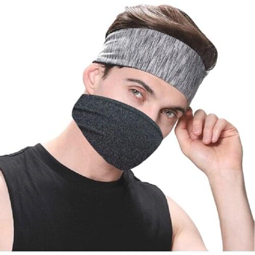 New Absorbent Cycling Yoga Sport Sweat Headband Unisex Sports Safety Yoga Hair Bands Head Sweat Bands Safe Elastic Sweatband