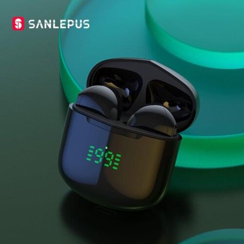 SANLEPUS TWS Earphones Bluetooth Wireless Headphones HiFi Stereo Earbuds Sport Gaming Headset With Mic For iPhone Android Xiaomi