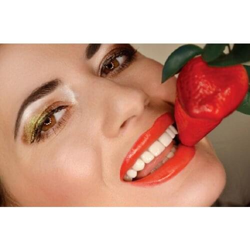 Sexy Red Lips Cherry Women Art Film Print Silk Poster Home Wall Decor 24x36inch